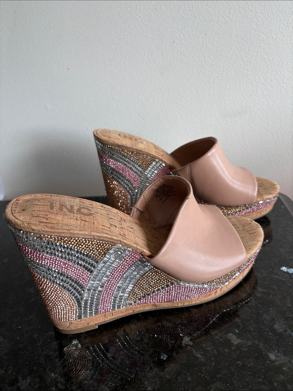 INC International Concepts Platform Sandals